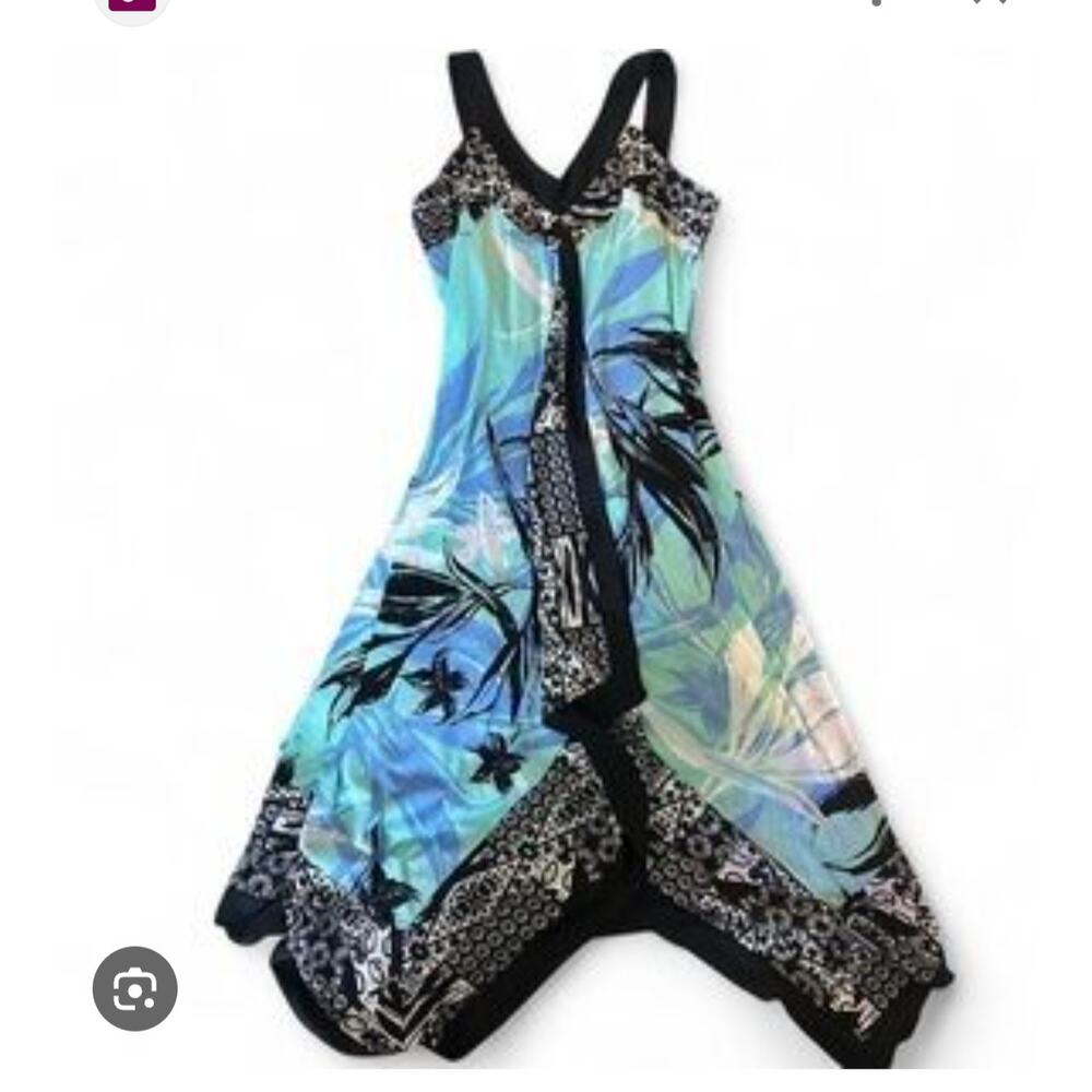 Summer Tropical Handkerchief beach sun dress size 1x